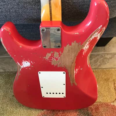 Fender Stratocaster 1956 Reissue Heavy Relic Fiesta Red image 2