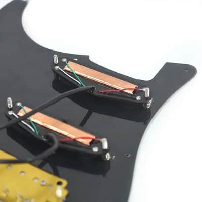 Red Turtle Shell Guitar Strat Stratocaster Style Loaded Prewired Pickguard, Multi Tones Wiring image 3