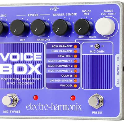 Electro Harmonix Voice Box ボーカルエフェクター Amazon.com: Electro-Harmonix Voice Box Vocal Harmony Machine