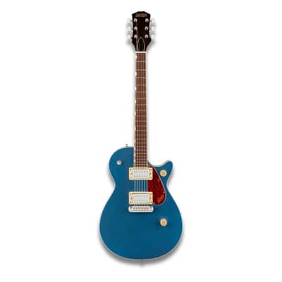 Gretsch Streamliner Jet Club Single-Cut 6-String Right-Handed Electric Guitar with Wraparound Tailpiece, Nato Body and Laurel Fingerboard (Dark Denim) image 1