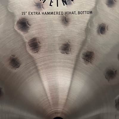 Meinl 15" Pure Alloy Extra Hammered Hi-Hat Cymbals (Pair) 2017 - Present - Traditional image 9