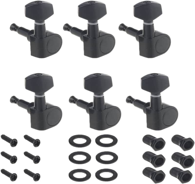 Set of 6 in-line Sealed Electric Guitar String Tuning Pegs Keys Machine Head Tuners image 1