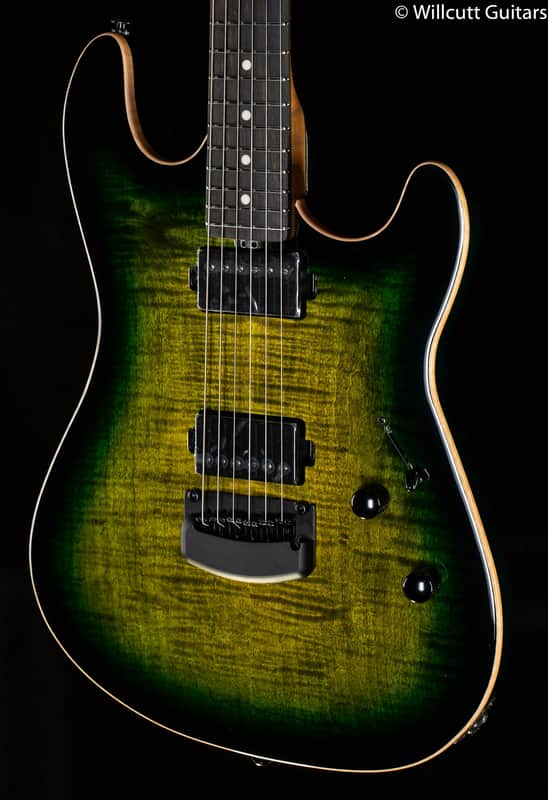 Ernie Ball Music Man Sabre HH Tremolo Gator Burst Flame (305) image 1