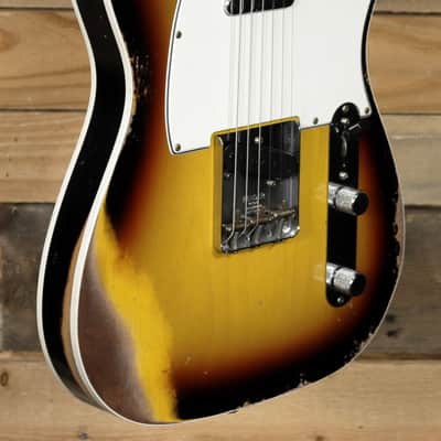 Fender Custom Shop 1965 Telecaster Custom Heavy Relic Faded 3-Color Sunburst w/ Case image 1