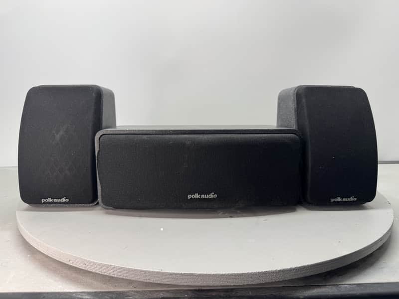 Polk Audio RM Series II Satellite Speakers 3pc Set Front Center Left Right HiFi image 1