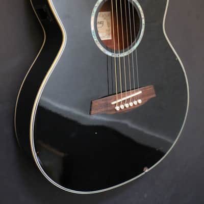 Ibanez AEG10-BK-14-02 Cutaway Acoustic Electric Ebony / Black image 3