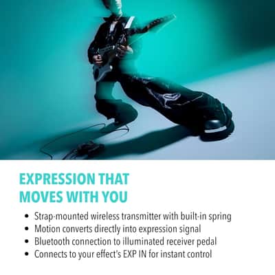 Casio Dimension Shifter - Dimension Shifter Strap-Based Expression Controller – Wireless Guitar Strap Effect Controller with Bluetooth, Expression & Footswitch Modes image 7