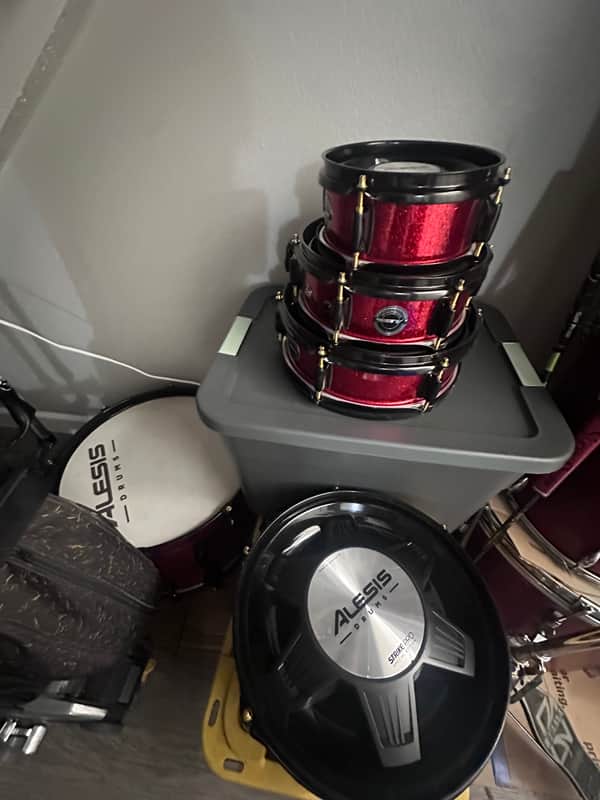 Alesis Strike Pro Special Edition Electronic Drum Set 2010s - Black / Red image 1