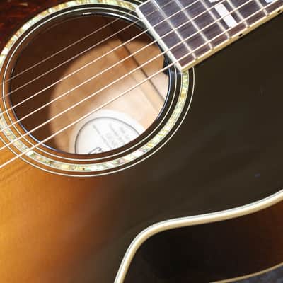 LEFTY! 2008 Gibson CJ-165 Left-Handed Acoustic/ Electric Mini Jumbo Guitar Vintage Sunburst + OHSC & Papers image 4