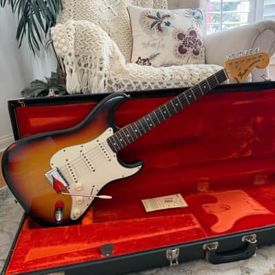 1973 Fender Stratocaster 3-Tone Sunburst Rosewood Neck w/OSHC - 7.2 Lbs! image 25