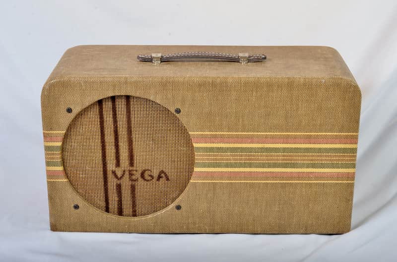 Vintage Vega Model 112 Tube Amplifier – Serviced, Original Speaker, 1940's image 1