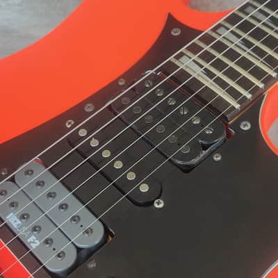 1980's Ibanez Japan RG-575 Reverse Headstock Superstrat (Five Alarm Red) image 5