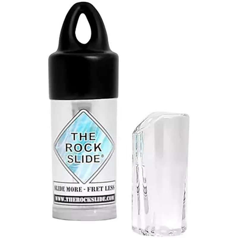 The Rock Slide Moulded Clear Glass Guitar Slide Medium image 1