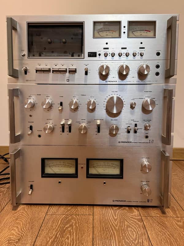 Pioneer set M-77 / C-77 and CT-97 good condition image 1