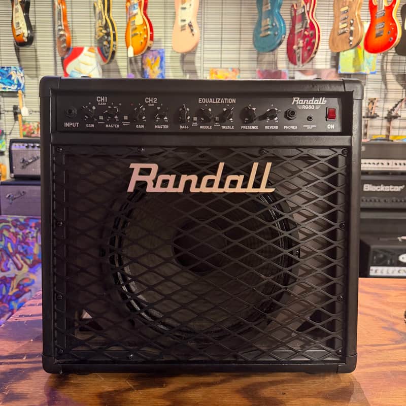 Randall RG80 80-Watt 1x12" Solid State Guitar Combo 2010s - Black image 1