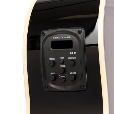 Stagg Jumbo Acoustic-Electric Bass Guitar with Cutaway – Black – SA40BASS ACE-BK image 6