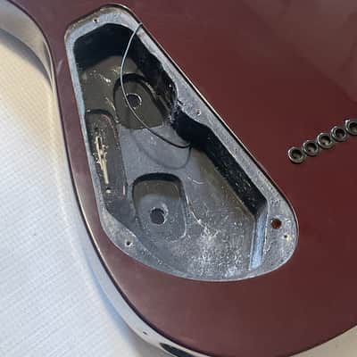 2010's India Jackson DKXT Dinky Arched Top Transparent Red Quilt Guitar Body Hard Tail image 14