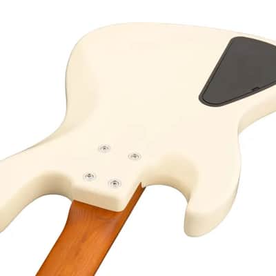 Sadowsky MetroExpress 21-Fret Vintage J/J Bass, Morado Fingerboard, Fretless With Lines, 4-String - Solid Olympic White High Polish image 6