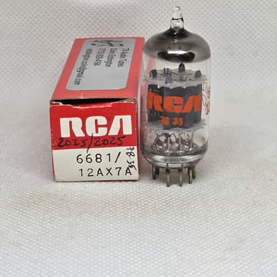 RCA, NIB Made By GE 6681 / 12AX7A Gray Plate Perfectly Balanced Single NOS ECC83 12AX7