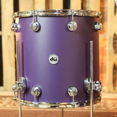 DW Collector's Maple 333 Solid Purple Hard Satin Drum Set - 22,10,12,16 - SO#1448300 image 6