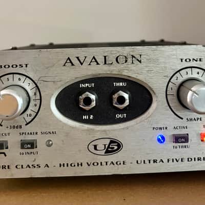 Avalon U5 Direct Box / Instrument Preamplifier - Silver image 2