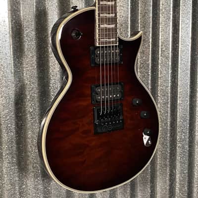 ESP LTD EC-1000 ET Evertune Dark Brown Sunburst Guitar & Case #0635 Used imagen 5