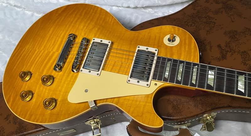NEW ! Gibson Custom Shop 1959 Les Paul - Lemon Burst VOS - Authorized Dealer - Hand Picked Flame Top - ONLY 8.5 lbs - G07267 image 1