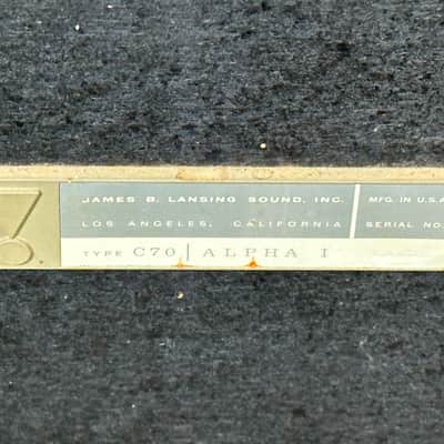 JBL C70 Alpha I Vintage Speaker Pair image 15