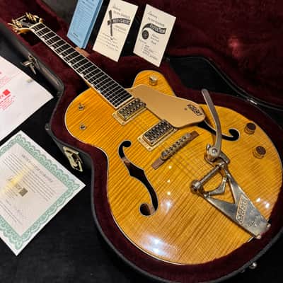 Gretsch G6120AM Nashville 2005 Tiger Maple Amber Stain image 4