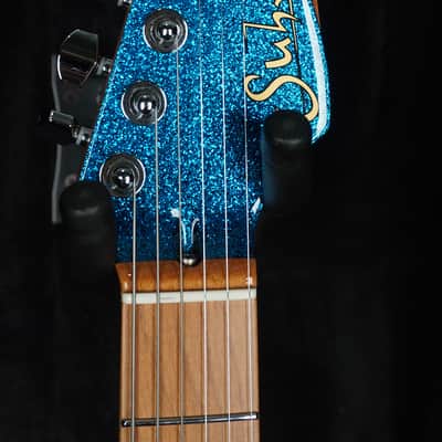 Suhr Custom Classic JM in Blue Sparkle with Mastery Bridge and Vibrato image 5