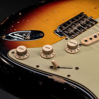 Fender Masterbuilt Jason Smith MICHAEL LANDAU 1968 Stratocaster - 3-tone Sunburst image 24