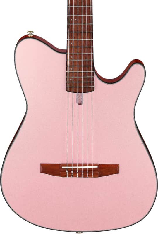 Ibanez FRH10N Thinline Acoustic-Electric Classical Guitar, Solid Spruce Top, Rose Gold Metallic image 1