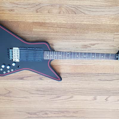 Harmony 818b Gibson Explorer Copy || Active Splittable HHH pickups || Black and Red image 9