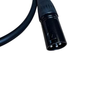 Premium XLR Pass Through Cable, No Solder, for Stage Box, Patch Panel, Floor Box - No Solder for Pro Audio Installations (Female to Male Black) image 2