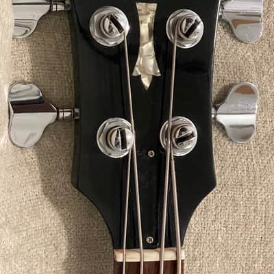 1979 Guild B-302 Left Hand Black 34” Scale Electric Bass Made In USA Rare Hard To Find Lefty - Video Demo image 2