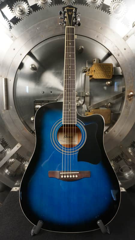Ibanez V70CE-TBS - Blue Burst Acoustic Guitar w/ Gig Bag image 1