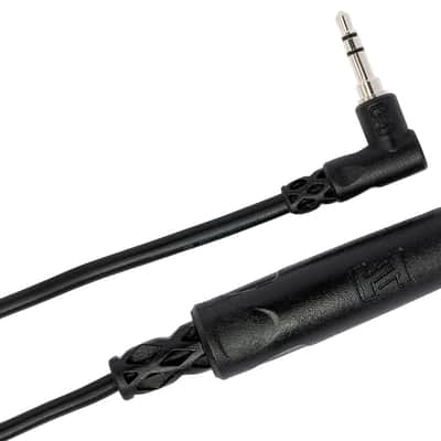 Hosa MHE-100.5 1/4" TRS to Right-Angle 3.5 mm TRS Headphone Adapter - 6" image 4