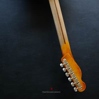 Fender American Vintage '52 Reissue Telecaster Black over Butterscotch Heavy Aged Relic image 23