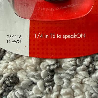 Pair of Hosa GSK116 GSK-116 1/4" TS to Neutrik speakOn 2010s - Standard image 2