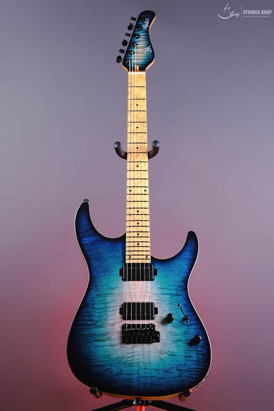 Mayones Aquila Elite V24 S 6 Natural Fade Turquoise Burst Gloss image 1