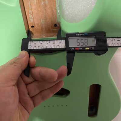 1 Green nitrocellulose lacquer alder wood Electric guitar body Matte finish tele body image 5