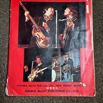Used Vintage The Beatles Hits English & Japanese Addition Sheet Music Book Shinko Music Publishing image 2