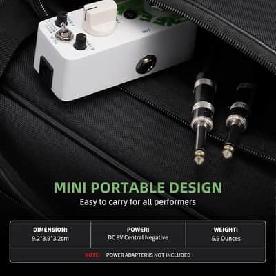 LEKATO Delay Pedal, Analog Delay Guitar Pedal with 3 Delay Modes, Mini Delay Effect Pedals for Electric Guitar DC 9V True Bypass image 6