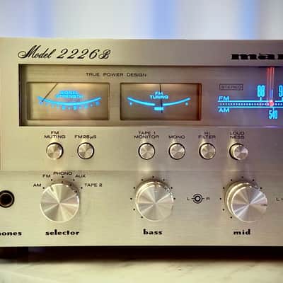 πΆβ¨ Marantz 2226B Vintage Stereo Receiver β Serviced/Cleaned, Warm White LED, New Vellum, Ultrasonic-Cleaned Knobs image 6