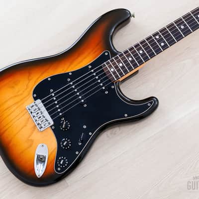1980 Fender Stratocaster Hardtail Vintage Guitar Sunburst, 100% Original w/ Case