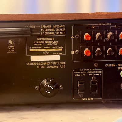 🎶 Pioneer SX-737 / SX737 Vintage Stereo Receiver – Serviced – Cleaned – Tested – Blue LED – Original Wood Case image 15