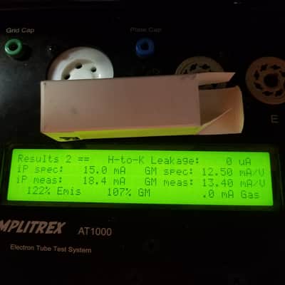 Amperex 6DJ8 tNOS AT1000 TESTED Balanced! PI Vacuum Tube Heerlen Large Halo Getter GA3 GA4 GA6 GA7 Bugle Boy T3 ECC88 dual triode 1959-1962 image 3