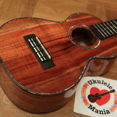 Kamaka HF 2D2I 100 Custom Slot head Concert Ukulele with Paua Shell Binding #3217 2016 Gloss Finish image 6