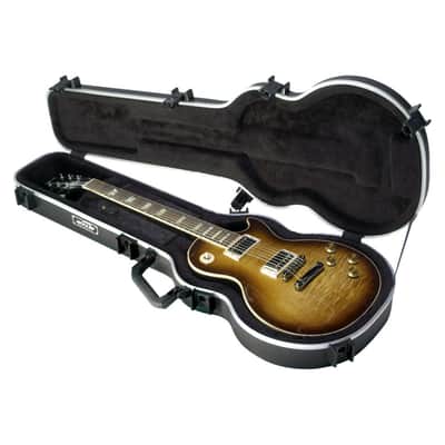 SKB Cases Les Paul Guitar Hardshell Case with Arch Top Design, TSA Latch, Over-Molded Handle, EPS Foam Interior, and Accessories Compartment image 5