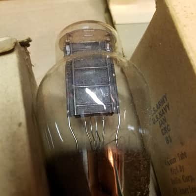 RCA ONE (1) JAN-CRC-81 antique tNOS AT1000 TESTED Vacuum Tube military Type 81 Half-wave rectifier 1941-1945 image 2